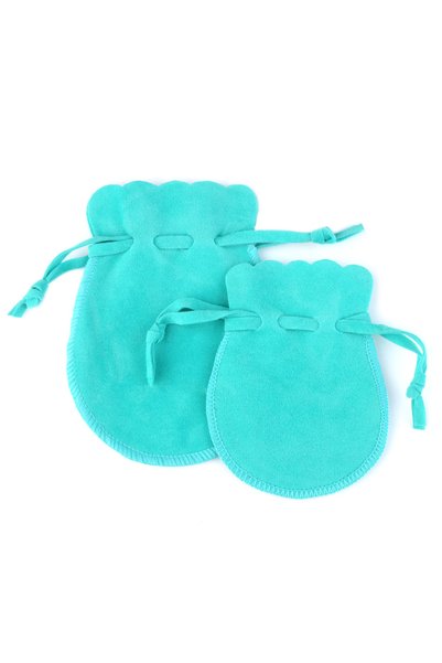 Choice 7x9cm 5cyan 7x9cm 10pcs/lot Round Drawstring Velvet Gifts Bag Soft Jew...