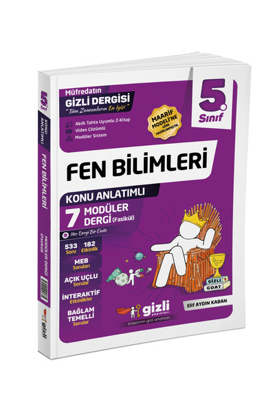 Gizli Yayınları 5. Sınıf Fen Bilimleri Müfredatın Gizli Dergisi Gizli Yayınları