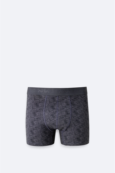 Avva Erkek Gri Desenli Tekli Regular Fit Boxer A61Y9504