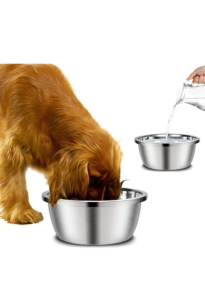 Choice diameter 24cm Stainless Steel Dog Feeders 20cm 24cm 28cm 30cm Round Wa...