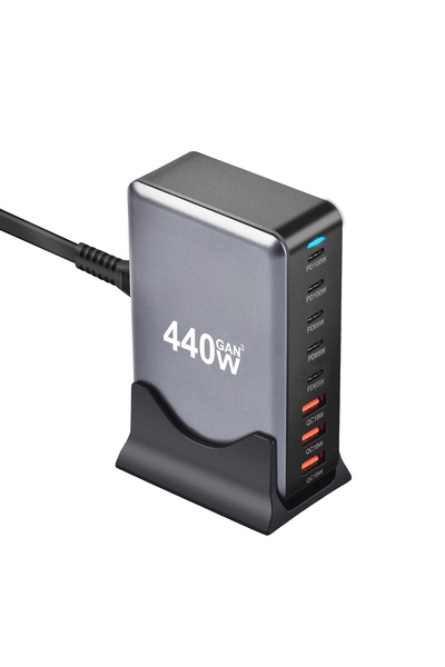 Choice4 شاحن سريع 440 واط بمقبس كوري، يدعم تقنية الشحن السريع 3.0، منفذ USB م...