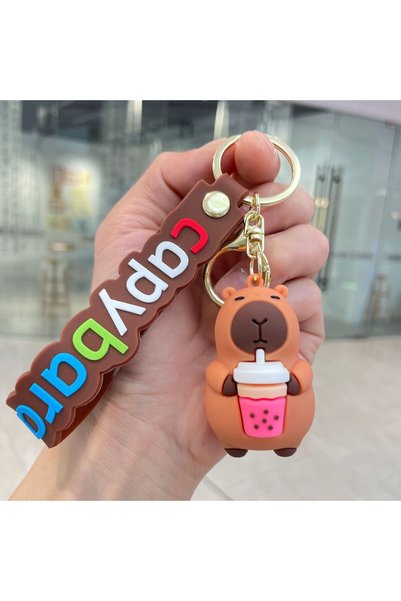 Miniso Color 5 Capybara Keychain PVC Soft Key Accessories Cute Party Gifts fo...