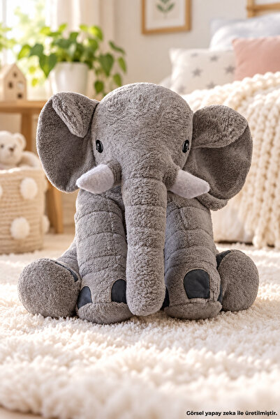 Özgüner Oyuncak Gray Sleeping Companion Elephant 65cm