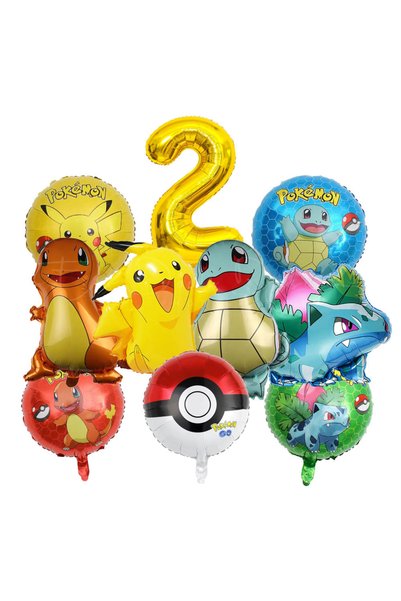 Choice Other Gold-2 1Set Cartoon Party Balloon jump Pikachu Little Fire Drago...
