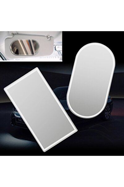 Choice1 Rectangle S Car Makeup Mirror Car Stainless Steel Portable Auto Sun-S...