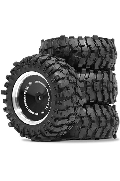 Choice 4PCS 1.9" Metal Beadlock Wheels and Crawler Tires OD 88mm 4PCS for 1/1...