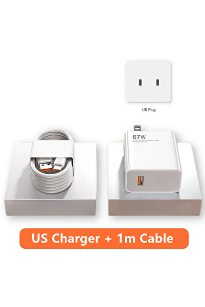 Choice US Charger and Cable 6A 67W Fast USB Charger for Xiaomi 14 13T 12 Lite...