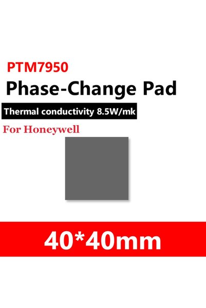 Choice3 وسادة حرارية Honeywell- PTM7950 مقاس 40 × 40 مم، 8.5 واط/متر مكعب، سي...