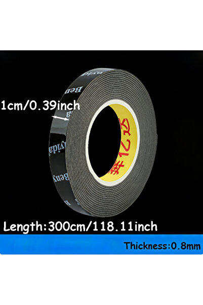 Choice 10mm 1 Roll Heavy Duty Automotive Double-Sided Tape Suitable for Stron...