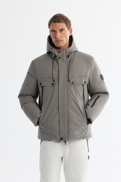 Avva Men's Darkgray Hooded Water Repellent Windproof -20 ° C Durable Goose do...