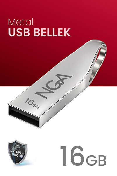 NGA 16 GB Usb Bellek Metal Gövde Güvenli USB Memory - Flash Drive