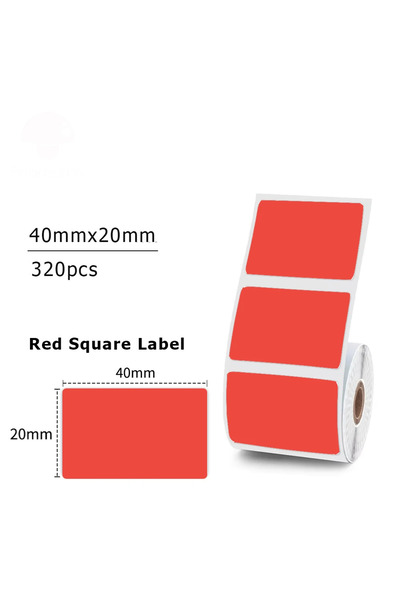 Choice8 red 1Roll 40x20MM Compatible Phomemo M110 M220 M200 Self-Adhesive Col...