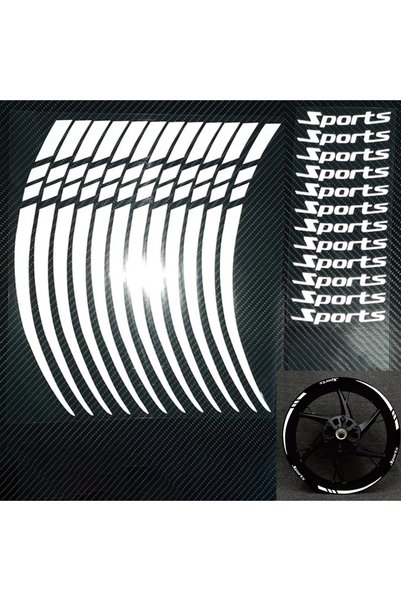 Choice 12 Pieces Motorcycle Bicycle Wheel Rim Stripe Reflective 18-21in Wheel...