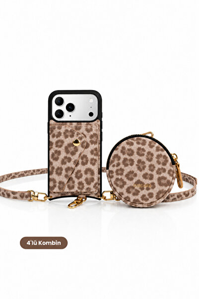 Cogure Hera iPhone 18 Pro Max / 17 Pro Max Uyumlu Leopar MagSafe Cüzdan, Mini...