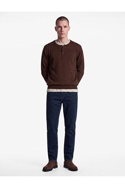 Koton Normal Bel Cepli Pamuklu Straight Jean Pantolon - Mark Jean