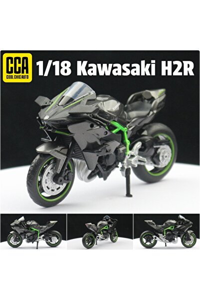 Choice black CCA 1:18 Kawasaki Ninja H2R Toy Motorcycle Model Diecast Miniatu...