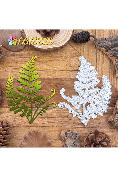 Choice Original Retro Fern Leaves Branch Metal Cutting Dies Scrapbooking Deco...
