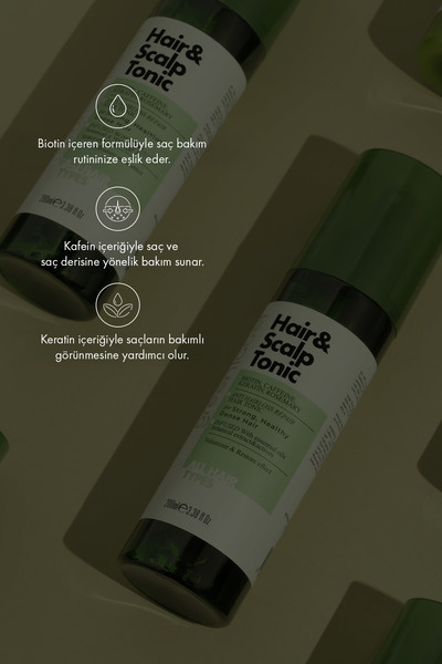 Greenlabel Biberiye Suyu Dökülme Karşıtı Ve Hızlı Saç Uzatma Etkili Doğal Saç toniği 200 ml