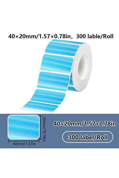 Choice3 Laser blue 1Roll 40x20MM Compatible Phomemo M110 M220 M200 Self-Adhes...