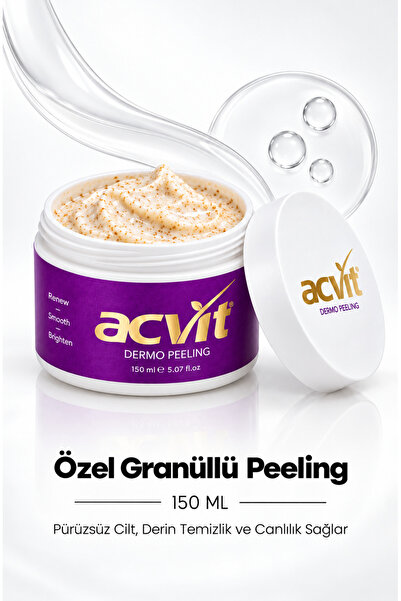 Acvit Özel Granüllü Peeling Pürüzsüz Cilt, Derin Temizlik Ve Canlılık Sağlar