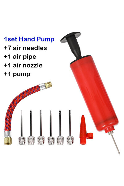 choice2 10Pcs 1Set Portable Hand Air Balls Pump Inflator Inflatable Kit with ...