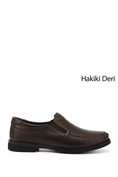 GÖNDERİ(R) Men's Brown Antique Genuine Leather Classic Shoes