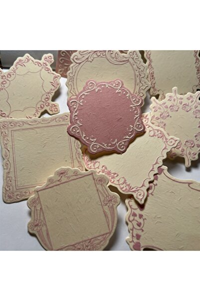 Choice pink 30 sheets 30pcs/box Vintage Embossed Note Cards with Floral & Geo...