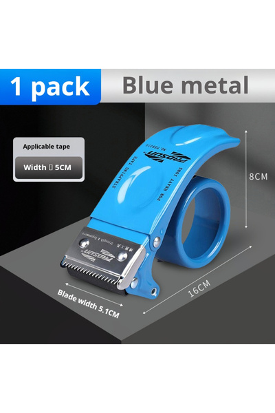 Choice1 Blue 1pcs Transport Packaging Tape Dispenser, Heavy Duty Metal Packag...