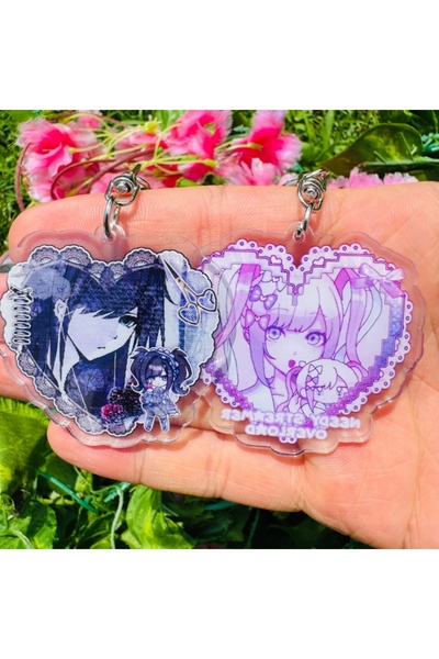 choice2 1 Set 2 Pcs Game Anime Needy Streamer Overload Omgkawaiiangel Ame Cos...