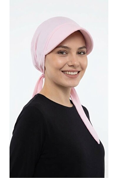 elysianfidan Koton Hat Powder Plain Ready-To-Wear Turban Hijab Bonnet Suitabl...