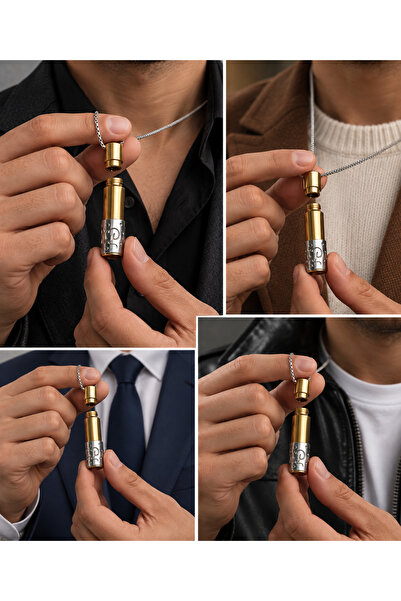 HER ŞEY NOTA www.herseynota.com 316L Stainless Steel Openable Capsule Necklac...