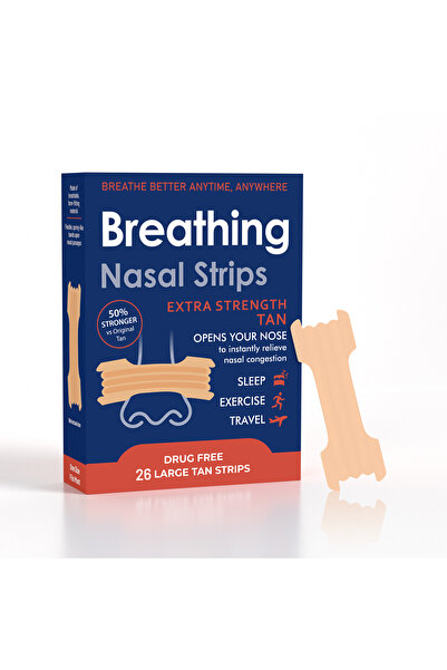 choice2 1 box Breathe Right,Nasal Strips Extra Strength Tan Nasal Strips,Stop...