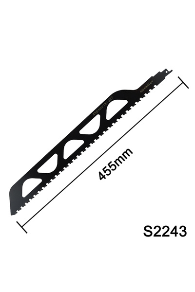 Choice3 شفرة منشار ترددي من الكربيد S2243-455mm لقطع الفوم والكتل الخرسانية و...