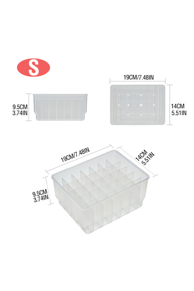Choice S Fishing Bait Storage Box Transparent Grid Fishing Lure Box Multi fun...
