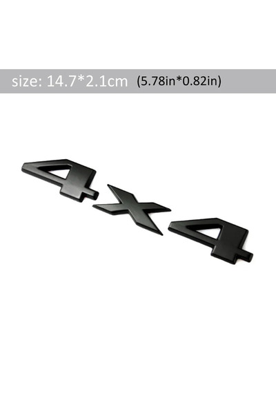 choice2 4X4 Black 1Pcs Car 3D Metal Stickers 4WD 4X4 Decals for Nissan Juke X...