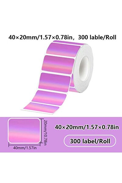 choice2 Laser purple 1Roll 40x20MM Compatible Phomemo M110 M220 M200 Self-Adh...