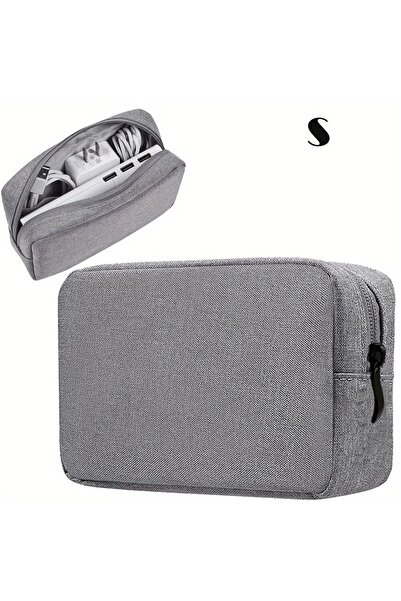 Choice S size Gray Storage Bag Cable Cord Organizer Travel Bag Small Electron...