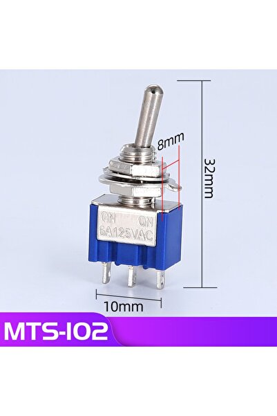 Choice4 10pcs MTS-102 MTS-102 103 202 Series 5/10pcs Toggle Switch 6A 125VAC ...