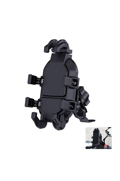 Choice Mirror Seat Mounting Motorcycle Handlebar Phone Holder Stand Outdoor R...