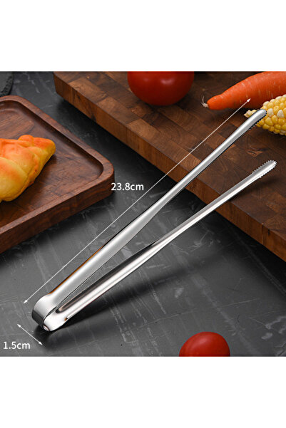 Choice M Stainless Steel Grill Tongs Food Clip BBQ Steak Clip Bread Tong Cook...