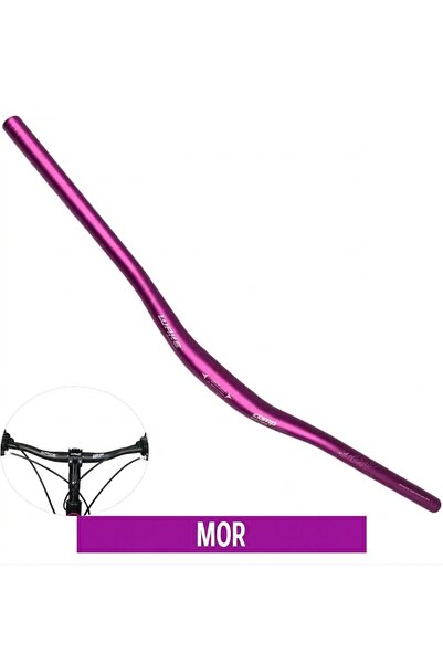 Asroya Wake Mor Bisiklet Alüminyum Gidon 780mm 31,8mm Bisiklet Direksiyon Yed...