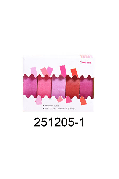 Choice8 251205-1 5 Rolls Colorful Slim Washi Tape Set 10mm(0.4 Inch) Wide 2m(...