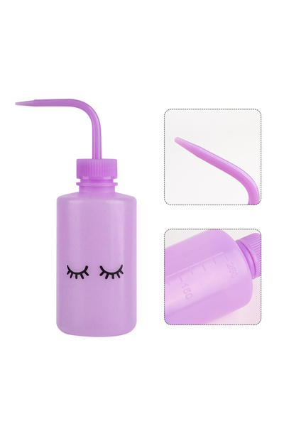 Choice Purple 250ml Lash Logo Falsh Eyelash Cleaning Bottle Curved Spout Clea...