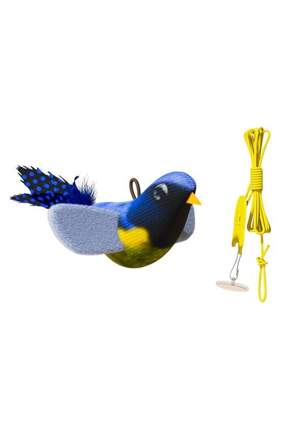 Choice10 Blue Cat Bird iLMH Indoor Interactive Birds Toy for Cat Chasing Teas...