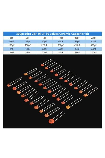 Choice1 300pcs-without box 300/960pcs Ceramic Capacitors Kit 2pF-0.1uF Electr...
