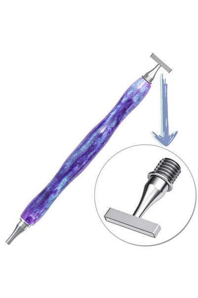 Choice قلم رسم الماس من الراتينج الجديد B Purple-6، رفيع ومتعدد الوظائف بطرف ...