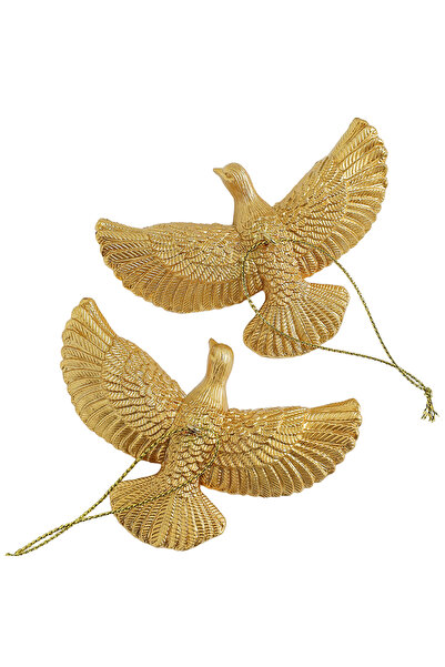Choice 2 Pcs Golden Doves Style Friendship Doves - Home Alone 2 Resin Christm...