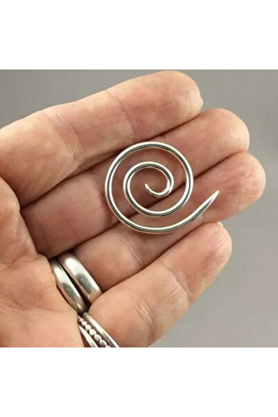 choice2 5PCS Silver 1/3/5PCS Circular Spiral Cable Knitting Needle Shawl Pin ...