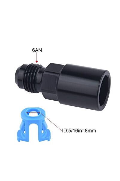 Choice AN6 to 5-16 1PC Aluminum 6AN 8AN Male To 3/8" 5/16" Quick Disconnect M...