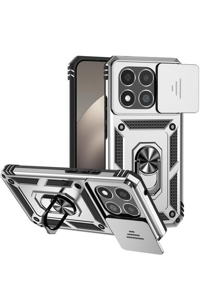Choice10 xiaomi 15T Silver Armor Funda for Xiaomi 15T Pro 5G Case Car Magneti...